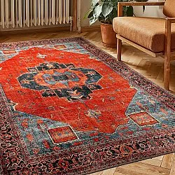Tapis tissé à plat - Mandalay (rouge)