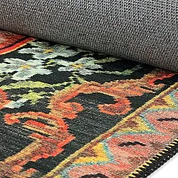 Tapis tissé à plat - Masarida (noir/multi)