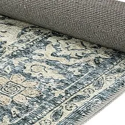 Tapis tissé à plat - Meralis (bleu)