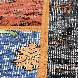 Tapis tissé à plat - Myrina (rouge/multicolore)