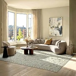 Tapis tissé à plat - Nahla (crème)