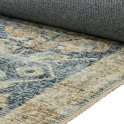 Tapis tissé à plat - Noura (bleu)