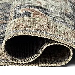 Tapis tissé à plat - Noura (bleu foncé)