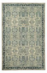 Tapis tissé à plat - Yasirah (bleu/vert)