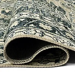 Tapis tissé à plat - Yasirah (bleu/vert)