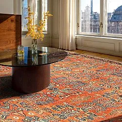 Tapis tissé à plat - Yasirah (orange)