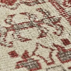 Tapis tissé à plat - Zuleina (rouge)