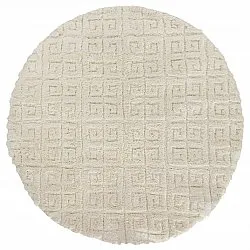 Tapis ronds - Parlos (blanc cassé)