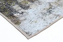 Tapis Wilton - Fleurs (noir/marron/blanc)
