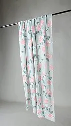 Rideaux - Rideau en coton Alyssa (vert/rose)