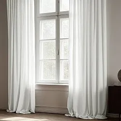 Rideaux - Rideau imitation lin Andrada (blanc)