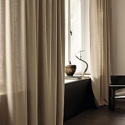 Rideaux - Rideau en lin Melania (marron)