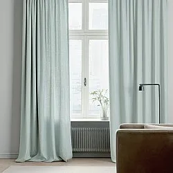 Rideaux - Rideau en lin Melania (turquoise clair)