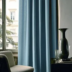 Rideaux - Rideau en lin Melania (turquoise foncé)