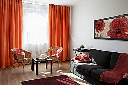 Rideaux - Rideau en velours Ofelia (orange)