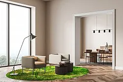 Tapis rond - Padron (vert)