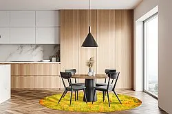 Tapis rond - Melide (jaune)