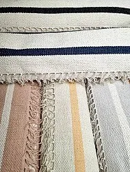 Tapis en coton - Helle (blanc cassé/noir)