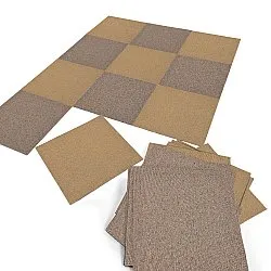 Moquette - Almeria Dalles textiles 24 unités (beige)