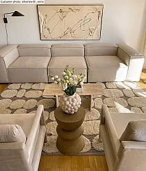 Tapis à poils longs - Fondi (beige)
