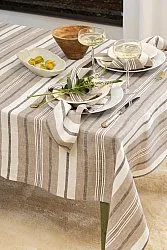 Nappe en lin Ilse (marron/multicolore)