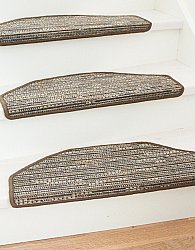 Tapis d'escalier - Sylt 28 x 65 cm (gris mix)