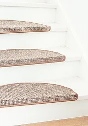 Tapis d’escalier - Bruxelles 28 x 65 cm (marron clair)