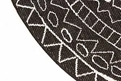 Tapis rond - Brussels Diamond (noir)