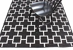 Tapis Intérieurs/Extérieurs - Brussels Silver (noir)