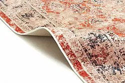 Tapis rond - Douz (rouge/multicolore)