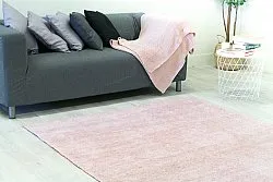 Tapis en soie de bambou - Faliraki (rose clair)