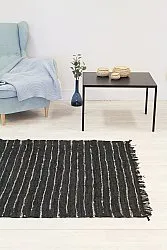 Tapis patchwork - Nordal Design (cuir noir)