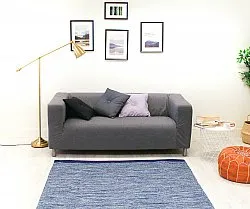 Tapis patchwork - Slite (bleu)