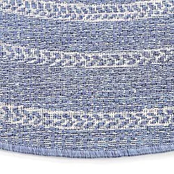 Tapis rond - Indoor/Outdoor Angus (bleu)