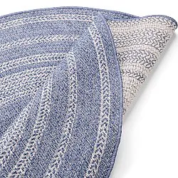 Tapis rond - Indoor/Outdoor Angus (bleu)