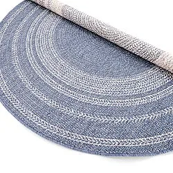 Tapis rond - Indoor/Outdoor Angus (bleu)