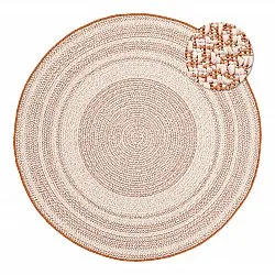 Tapis rond - Indoor/Outdoor Angus (rouge)