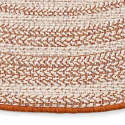 Tapis rond - Indoor/Outdoor Angus (rouge)