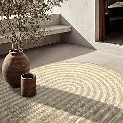 Tapis ovale - Indoor/outdoor Leander (nature)