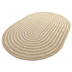 Tapis ovale - Indoor/outdoor Leander (nature)