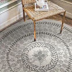 Tapis rond - Indoor/Outdoor Malcolm (gris)