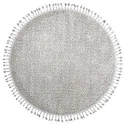 Tapis rond - Intérieur/Extérieur Dakota (gris)