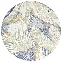 Tapis rond - Indoor/Outdoor Havana (bleu foncé/multi)