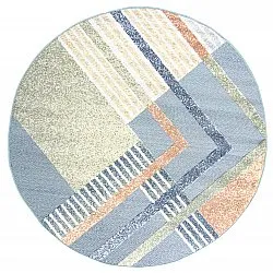 Tapis rond - Indoor/Outdoor Trivia (bleu/multi)