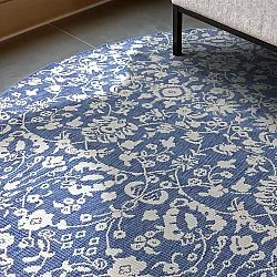 Tapis rond - Brussels Ocean (bleu)