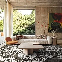 Tapis d’intérieur et d’extérieur - Raylan (noir)