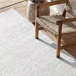 Tapis Intérieurs/Extérieurs - Orta Wool Look (gris clair)