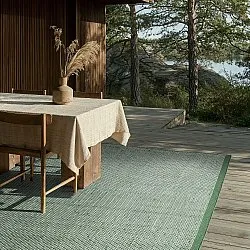 Tapis Intérieurs/Extérieurs - Coastal Wool Look (vert/blanc)