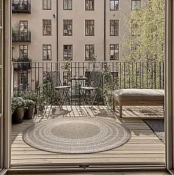 Tapis rond - Indoor/Outdoor Angus (beige)
