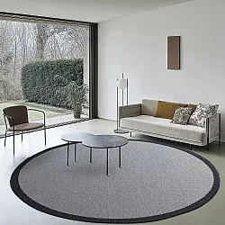 Tapis rond - Sortelha (noir)